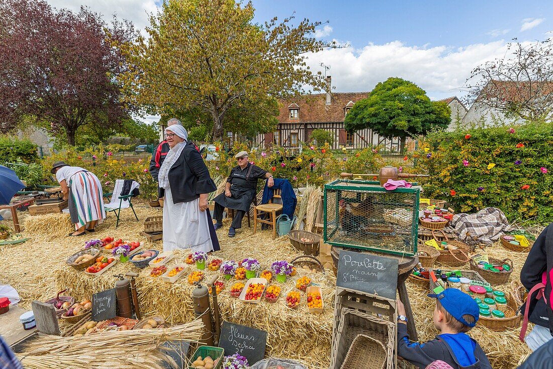 France, Loir et Cher, Courmemin, Berdigne Berdogne, traditional festival, popular festival, country party, village festival, traditions of yesteryear\n