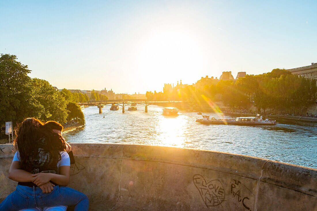 France, Paris, area listed as World Heritage by UNESCO, the Pont Neuf\n