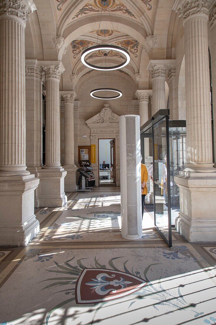 France, Nord, Lille, district of the Museum of Fine Arts, Sciences Po Lille building (architects Deshoulières Jeanneau)\n