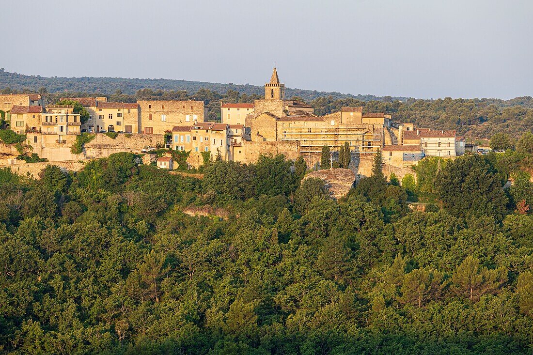 France, Vaucluse, Venasque, labeled the Most Beautiful Villages of France\n