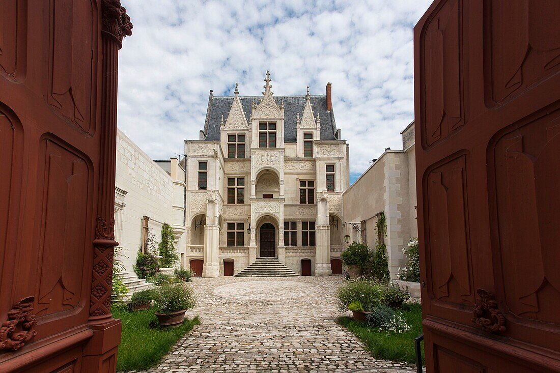 France, Indre et Loire, Tours, Loire Valley, listed as World Heritage by UNESCO, Hotel Gouin, 15th century hotel of renaissance architecture\n