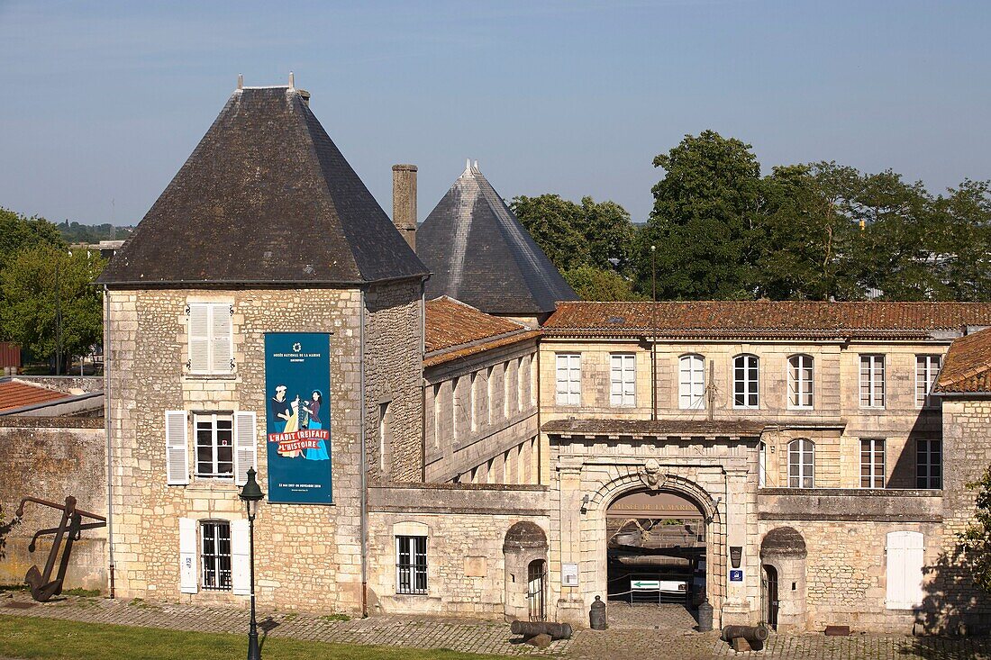 France, Charente-Maritime, Rochefort, quartier de l'Arsenal, National Marine Museum, old hotel of Cheusses\n