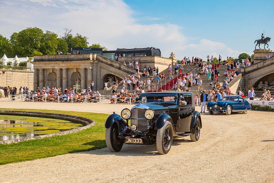 Frankreich, Oise, Chantilly, Chateau de Chantilly, 5. Auflage der Chantilly Arts & Elegance Richard Mille, ein Tag, der den Oldtimern und Sammlerstücken gewidmet ist, Best-of-Show (Nachkriegszeit), das Talbot Lago T26 Grand Sport Coupé