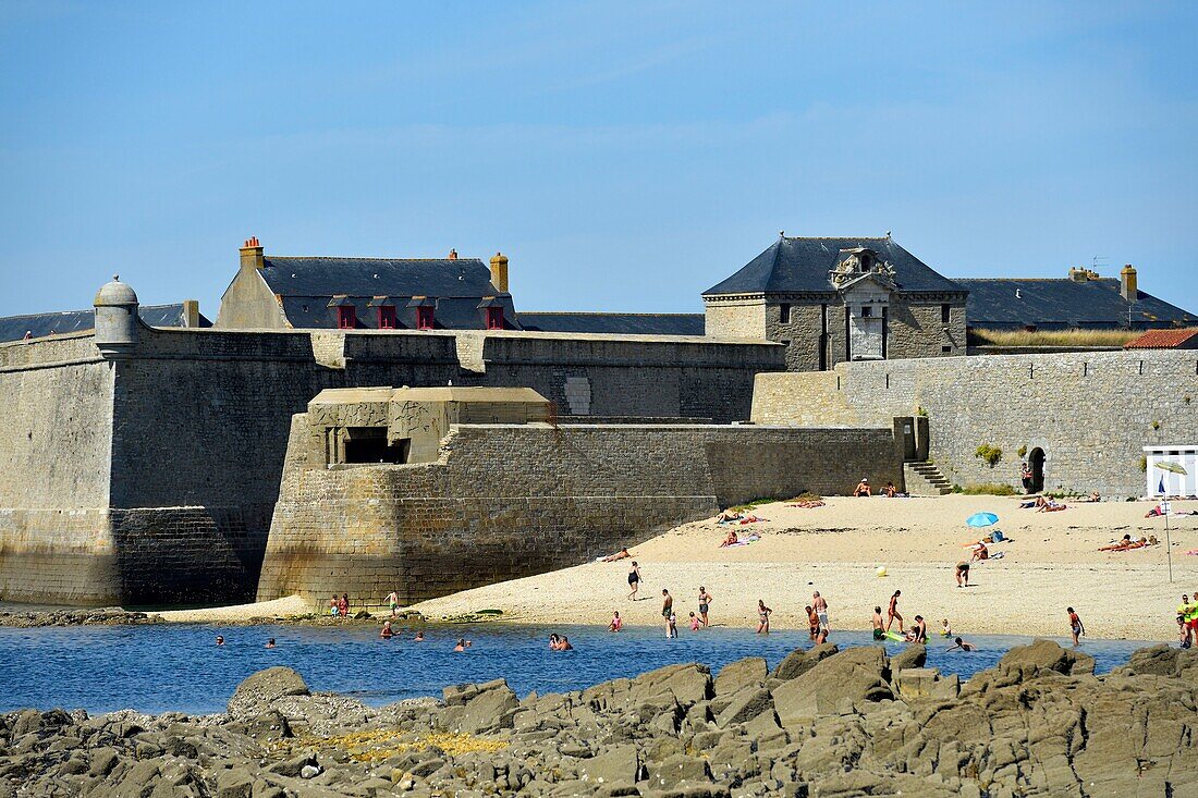 Frankreich, Morbihan, von Vauban umgebaute Zitadelle von Port Louis, an der Hafeneinfahrt von Lorient
