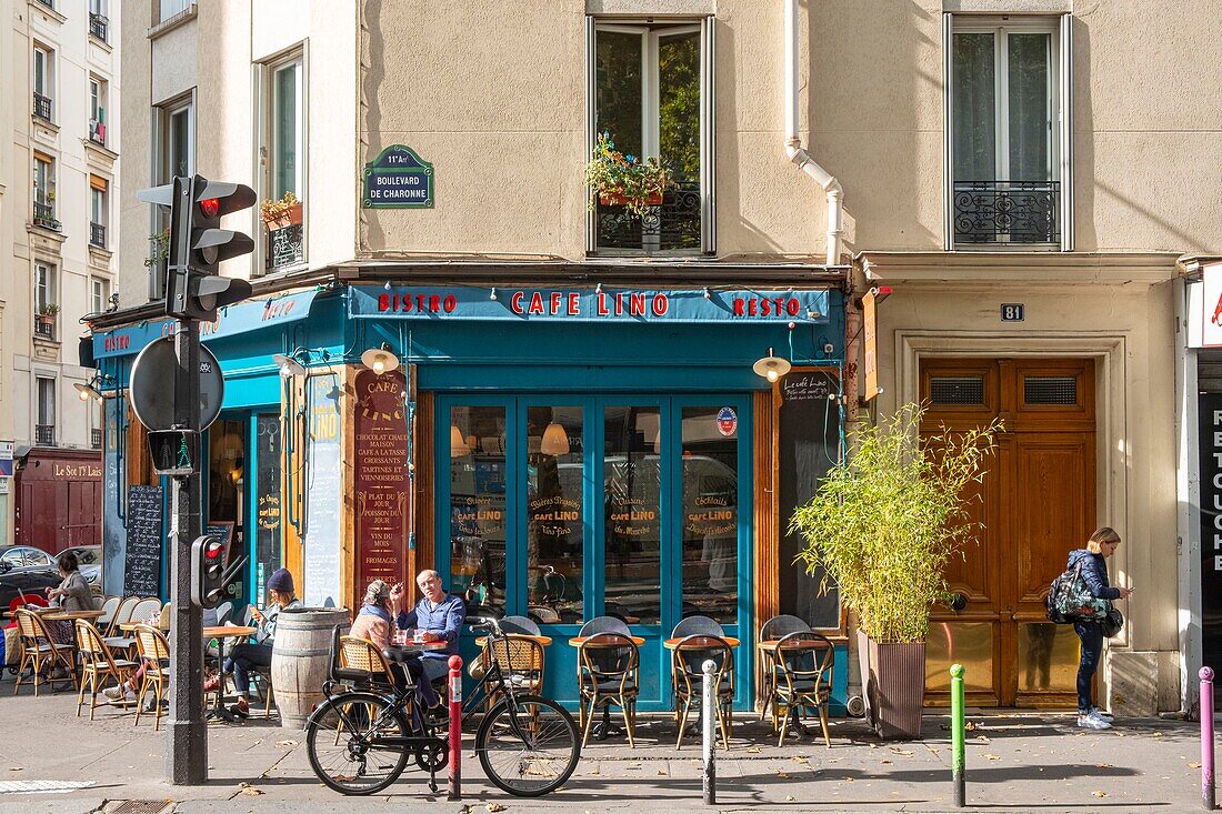 Frankreich, Paris, Lino café, Pariser Bistro