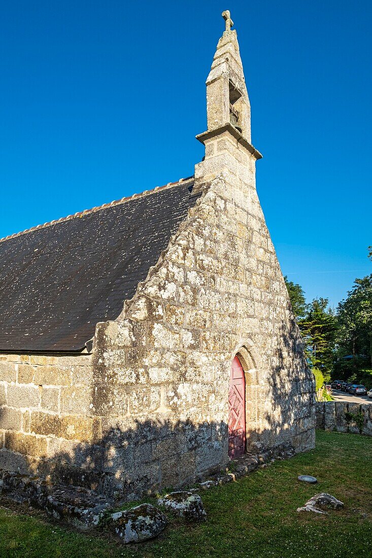 France, Finistere, Aven Country, Nevez, Port Manec'h, 16th century Saint-Nicolas chapel\n