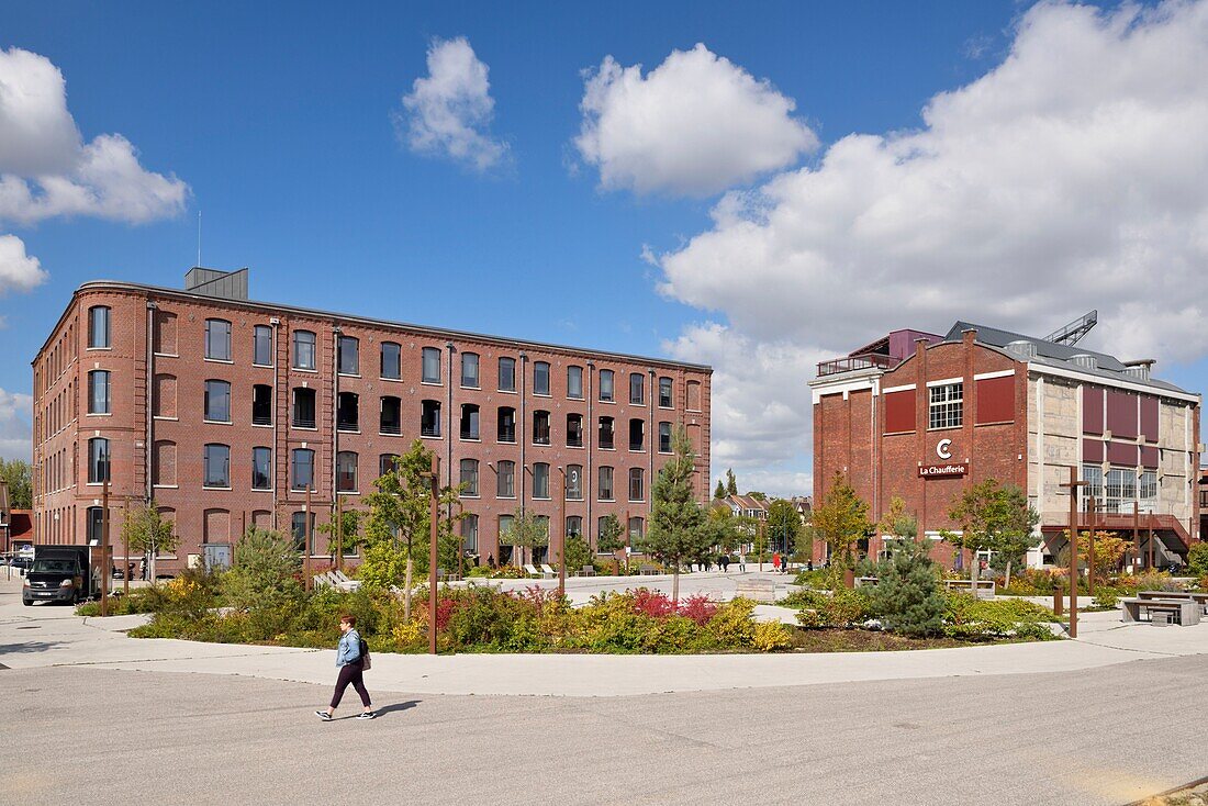 France, Nord, Tourcoing, Plaine Images, ancien site industriel de 5 hectares, le plus grand pôle français dédié à l'animation, l'audiovisuel, aux jeux vidéo, au marketing digital, au web (125 entreprises, 1 800 salariés)\n