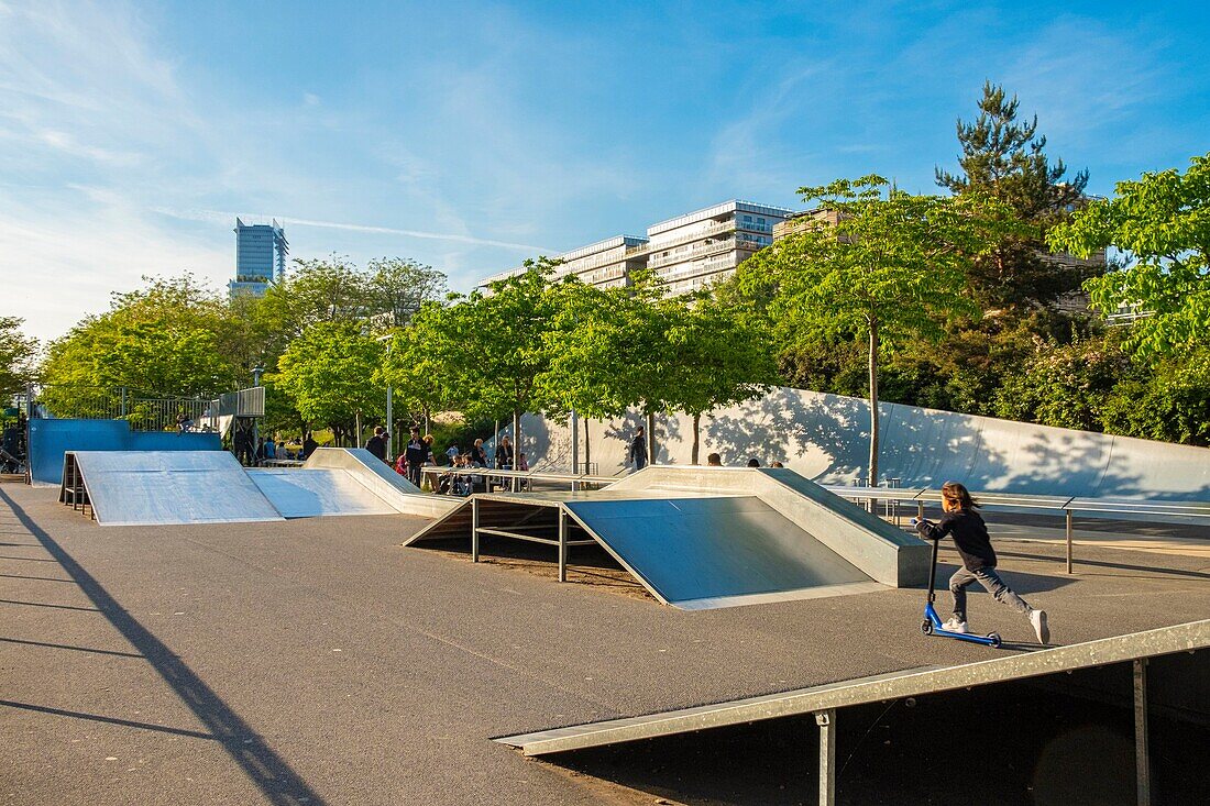 Frankreich, Paris, Clichy Batignolles Park - Martin Luther King Garten