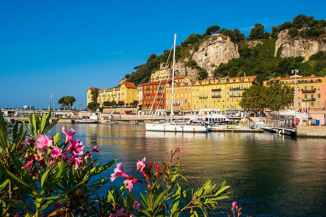 Frankreich, Alpes Maritimes, Nizza, von der UNESCO zum Weltkulturerbe erklärt, der alte Hafen oder Port Lympia
