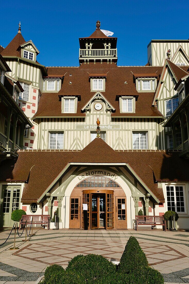 France, Calvados, Pays d'Auge, Deauville, luxury hotel Le Normandy Barriere\n