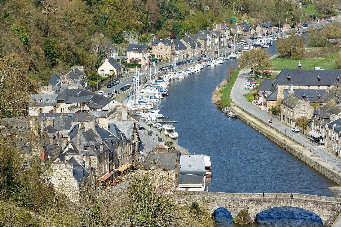 Frankreich, Cotes d'Armor, Dinan, Hafen von Dinan an der Rance