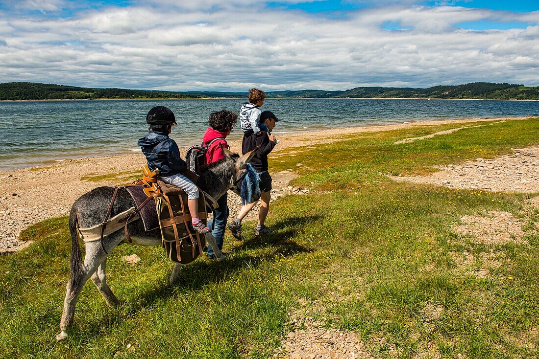 France, Lozere, Langogne, Lac de Naussac\n