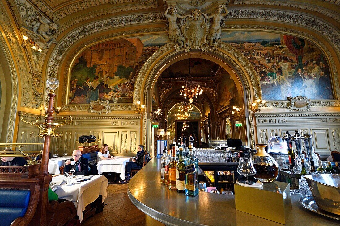 Frankreich, Bahnhof Gare de Lyon, Restaurant Le Train Bleu