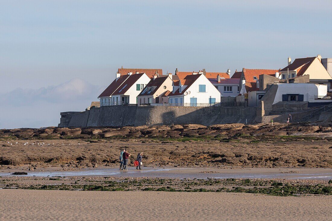 Frankreich, Pas de Calais, Audresselles, altes Fischerdorf