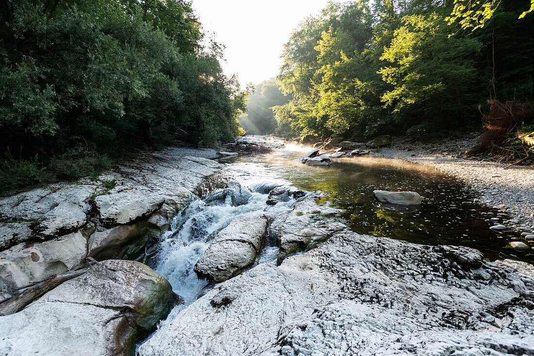 France, Haute Savoie, Lovagny, the Fier gorges\n