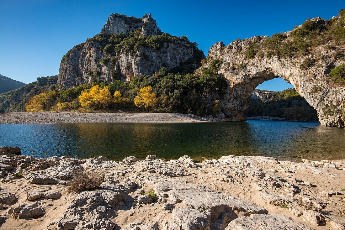 Frankreich, Ardeche, Vallon Pont d'Arc, Pont d'Arc