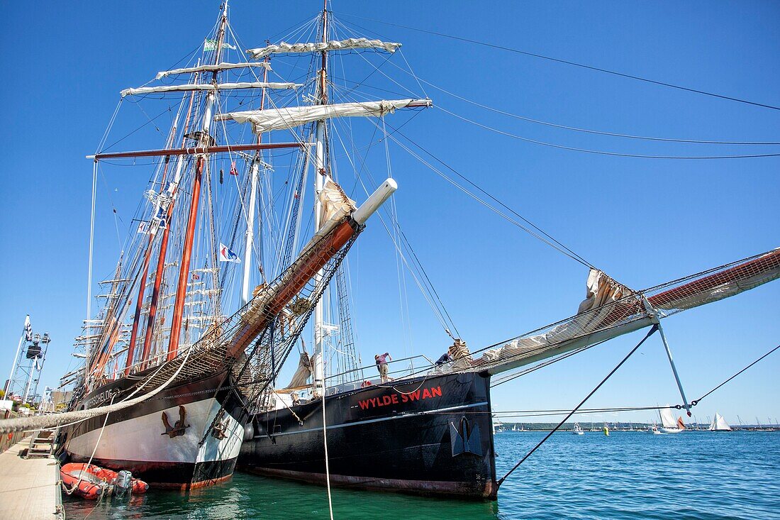 France, Finistère, Brest, WYLDE SWAN Netherlands Brest International Maritime Festival 2016\n