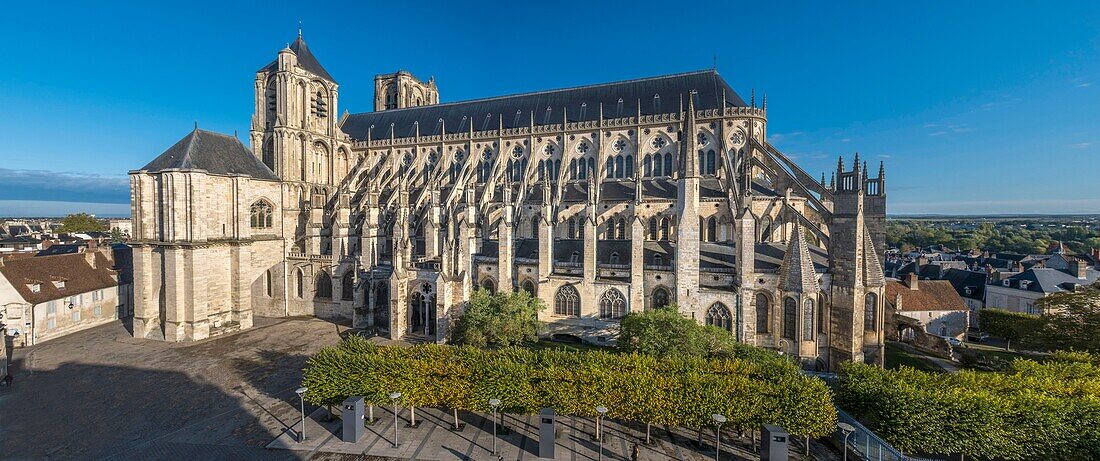 Frankreich, Cher, Bourges, Kathedrale St. Etienne, von der UNESCO zum Weltkulturerbe erklärt