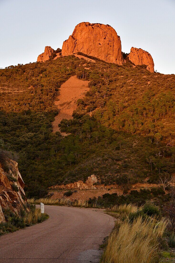 France, Var, Esterel Massif, tourist route, Cape Roux\n