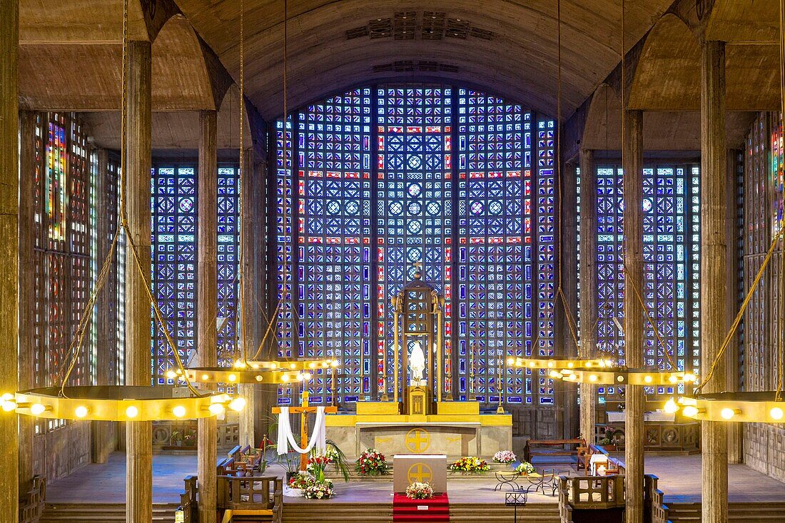 France, Seine Saint Denis, Le Raincy, church Notre-Dame du Raincy, built in concrete, architects Auguste and Gustave Perret\n