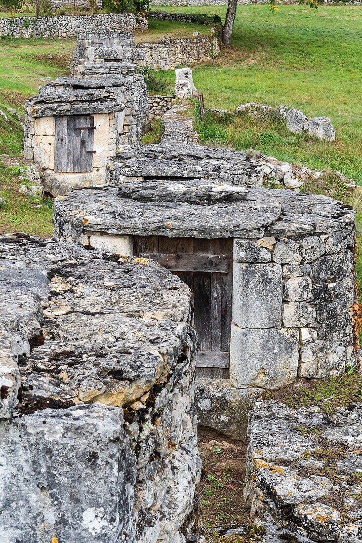 France, Lot, Trail of Well at Laburgade village\n