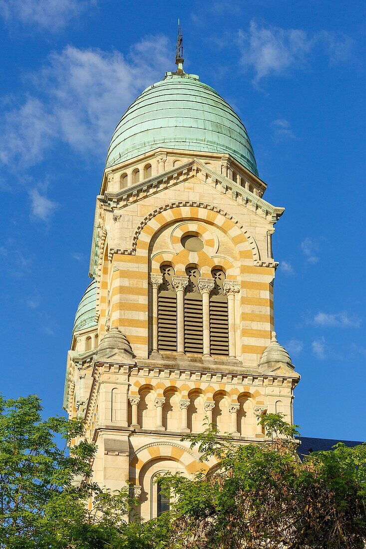 France, Meurthe et Moselle, Nancy, Sacre Coeur of nancy basilica (1902) in Roman Byzantin style\n