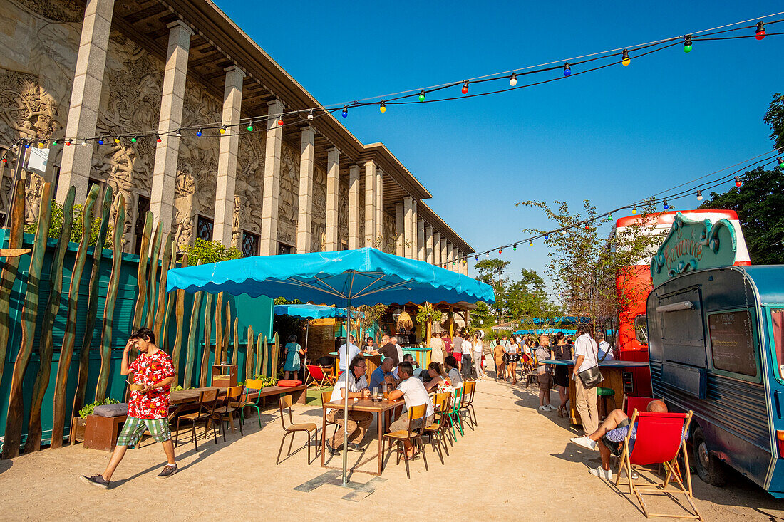 Frankreich, Paris, 12. Arrondissement, der Mondfisch, neue vergängliche Terrasse am Palast der Goldenen Pforte,