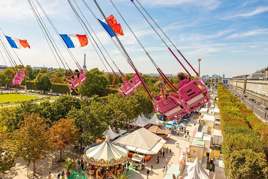 France, Paris, riding fair at the Tuileries Garden Fair\n