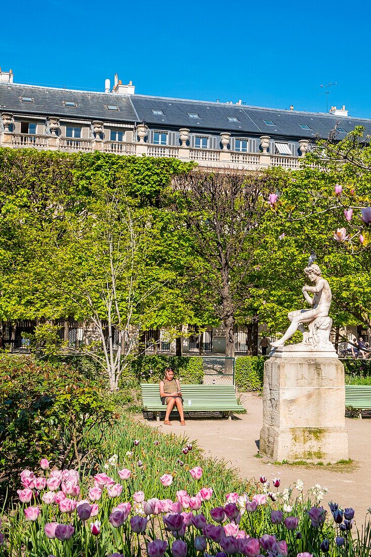 France, Paris, garden of the Palais Royal\n