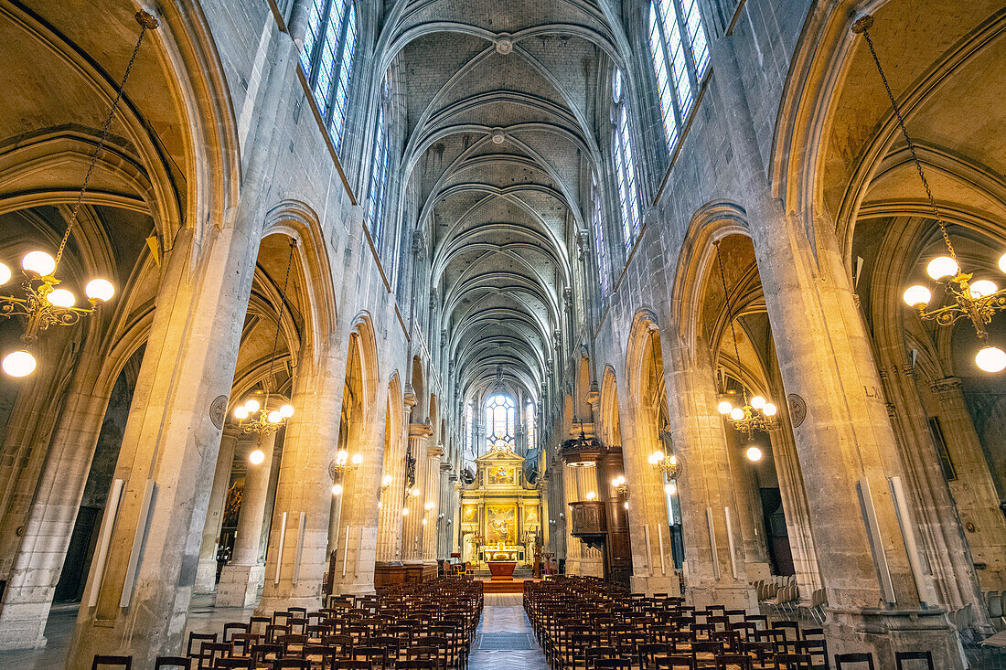 Frankreich, Paris, das Marais, die Kirche Saint Nicolas des Champs