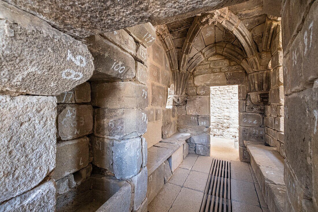 France, Morbihan, Guemene-sur-Scorff, medieval city, The Baths of the Queen Museum, medieval oven of the 14th century\n