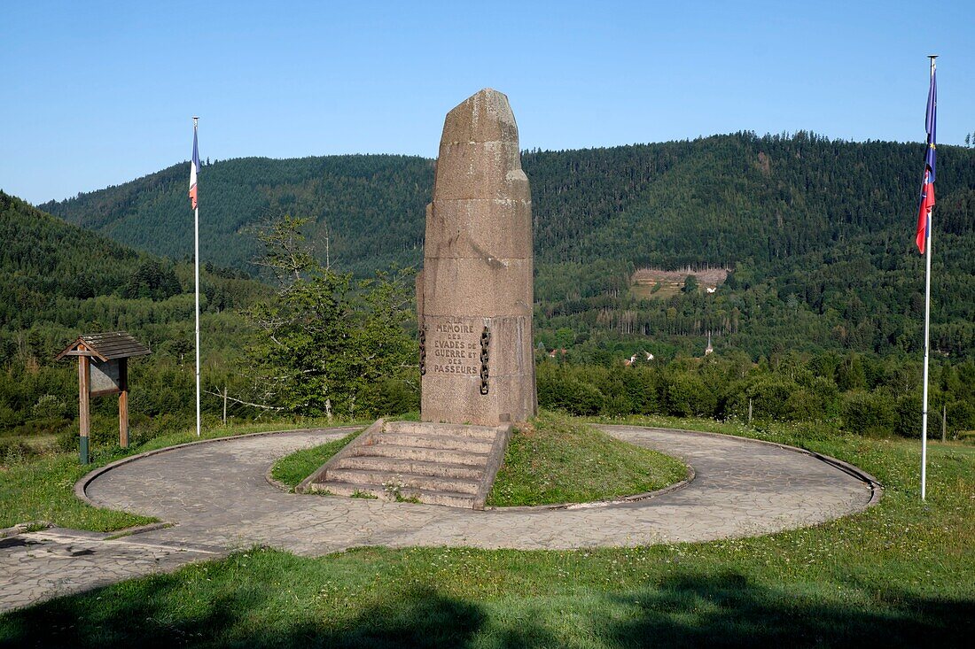 France, Vosges, Donon Pass, monument of the Evades and Passeurs, Second World War\n