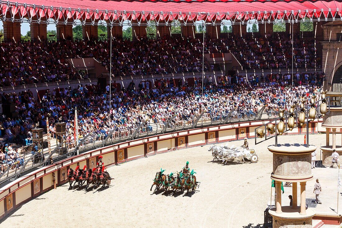 France, Vendee, Les Epesses, Le Puy du Fou historical theme park, Le Signe du Triomphe show\n