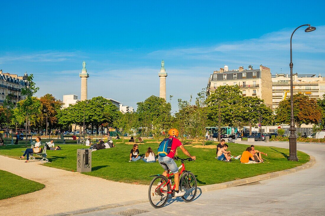 France, Paris, the new Place de la Nation inaugurated on 07/07/2019\n