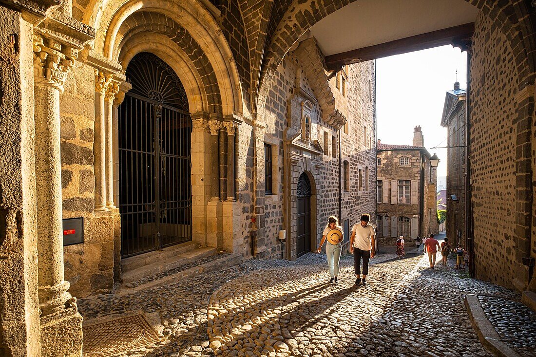 France, Haute-Loire, Le Puy-en-Velay, starting-point of Via Podiensis, one of the French pilgrim routes to Santiago de Compostela\n