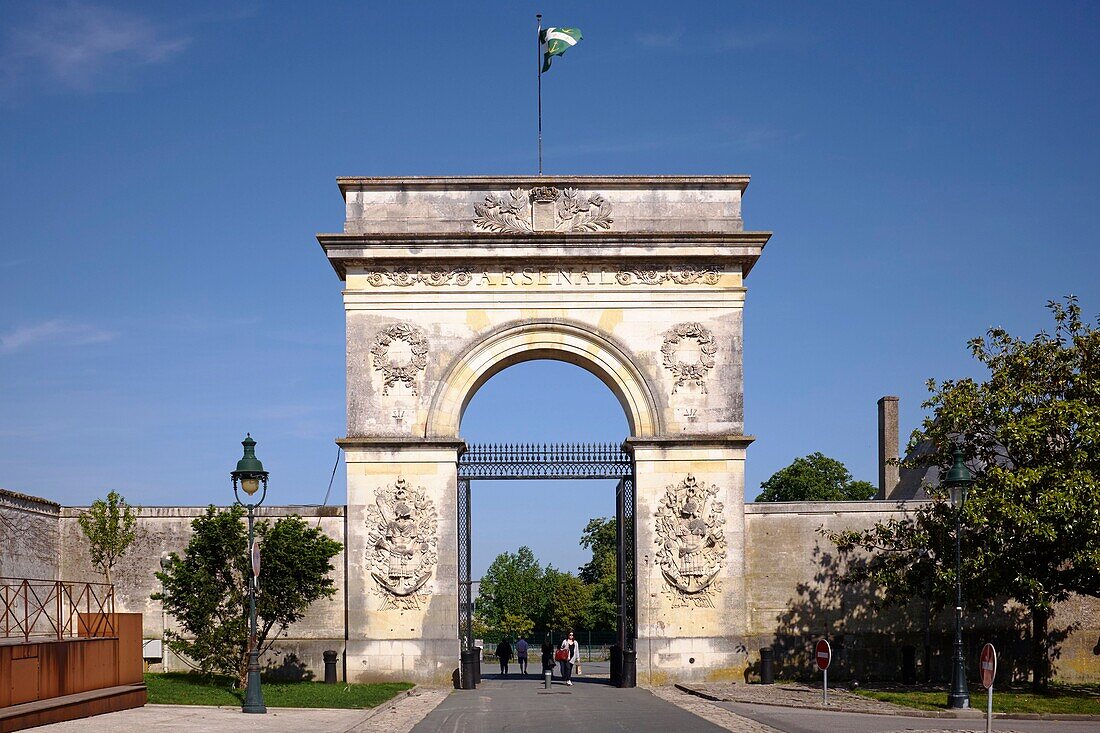 France, Charente Maritime, Rochefort, Maritime Arsenal Gate built in 1831\n