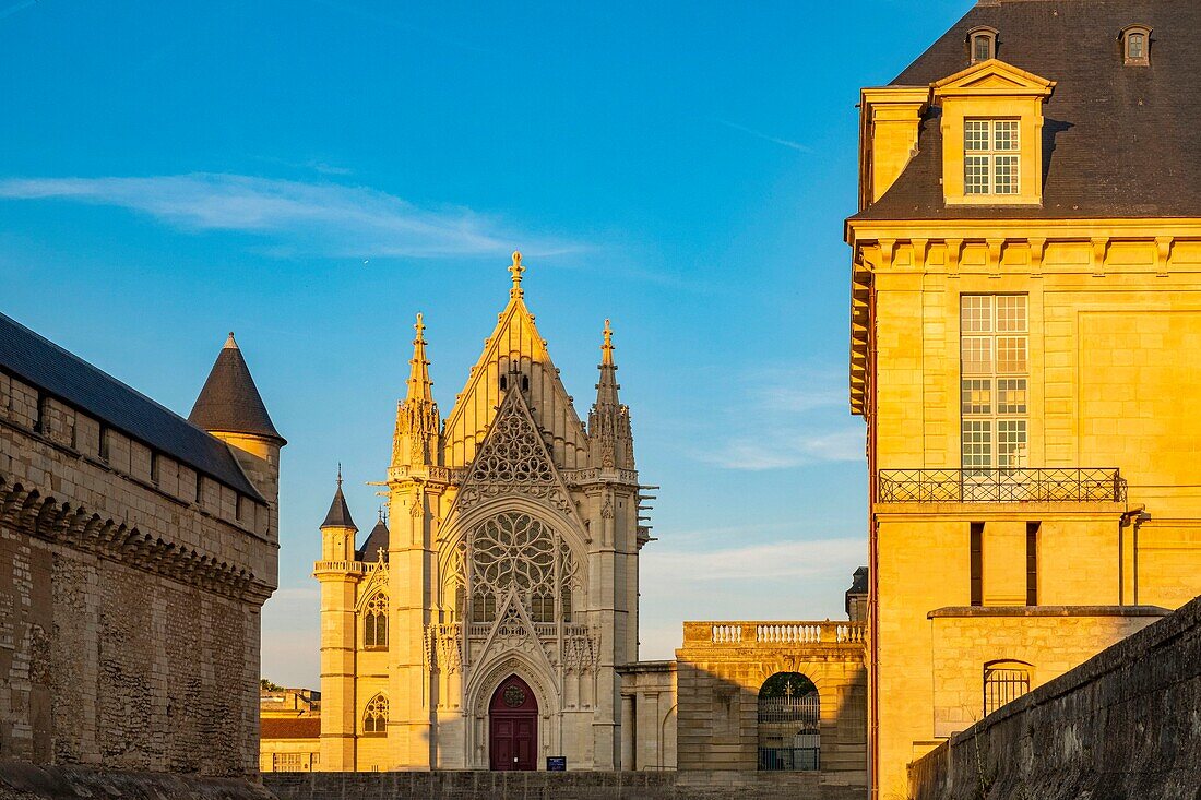 France, Val de Marne, Vincennes, the royal castle and the Sainte Chapelle\n