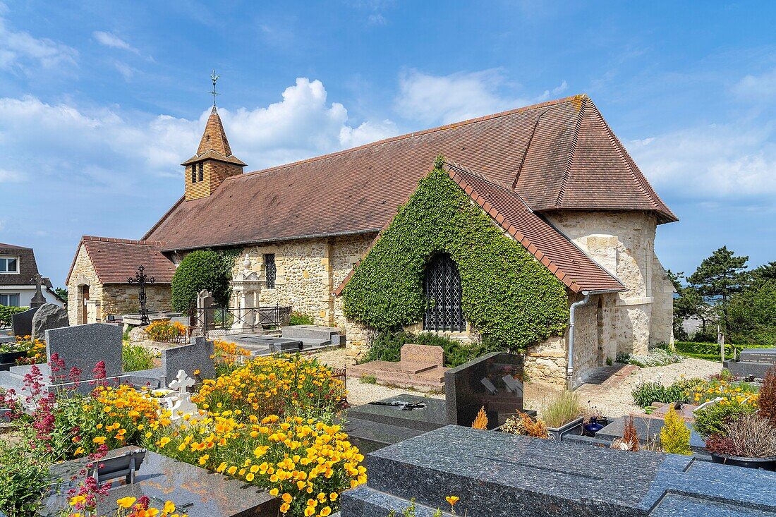 Frankreich, Calvados, Benerville sur Mer, Kirche St. Christoph