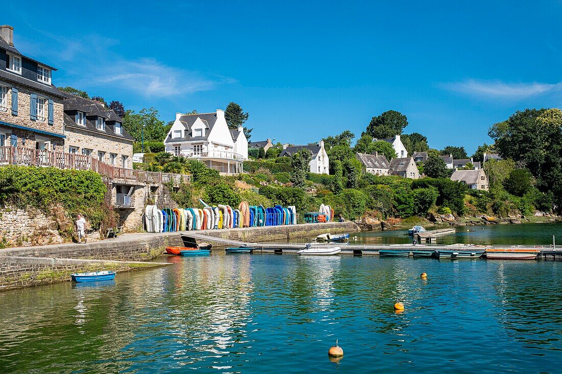 France, Finistere, Aven Country, Nevez, Kerdruc harbour on Aven river\n