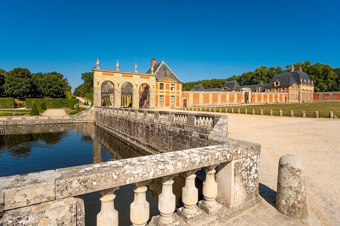Frankreich, Seine et Marne, Maincy, das Schloss von Vaux le Vicomte, das private Gebäude, das den Eigentümern vorbehalten ist