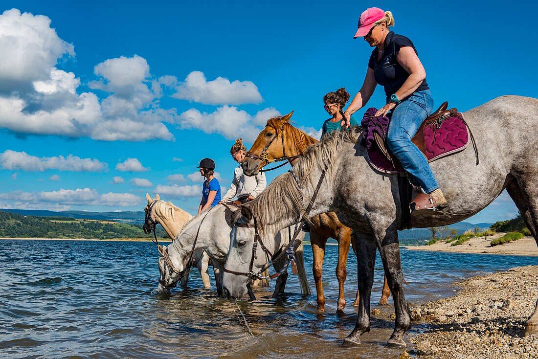 Frankreich, Lozere, Naussac, Lac de Naussac