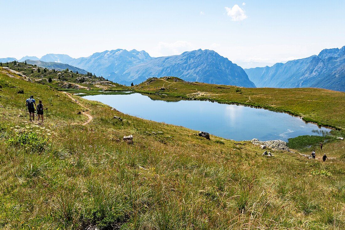 France, Isere, One of 5 Lakes of Vaujany\n