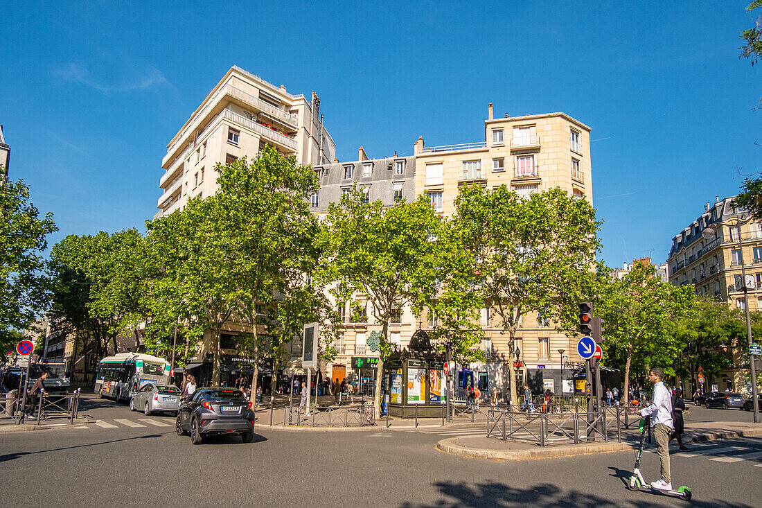 Frankreich, Paris, Place Charles Michel