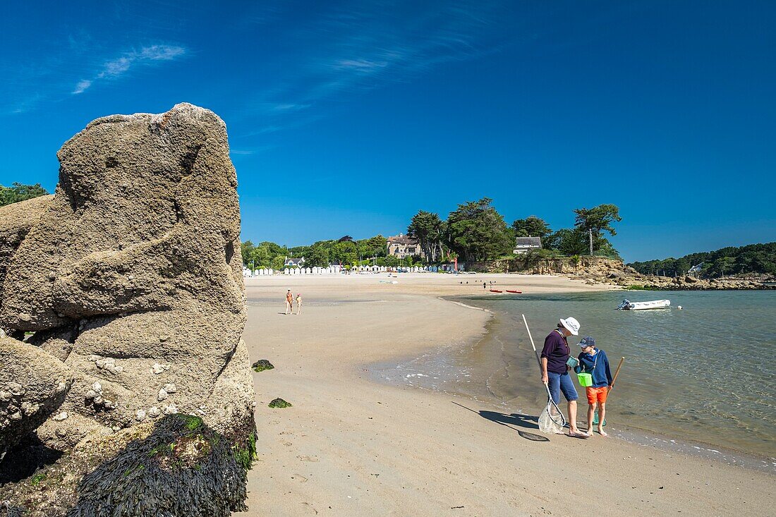 France, Finistere, Aven Country, Nevez, Port Manec'h, the beach\n