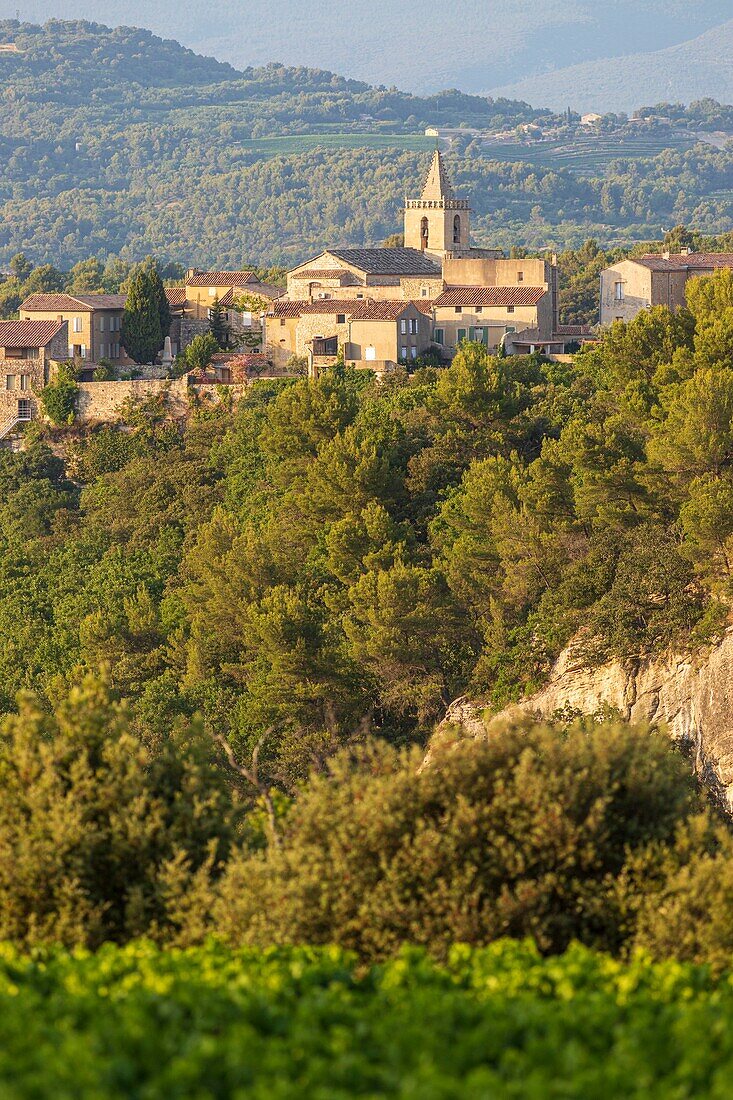 France, Vaucluse, Venasque, labeled the Most Beautiful Villages of France\n