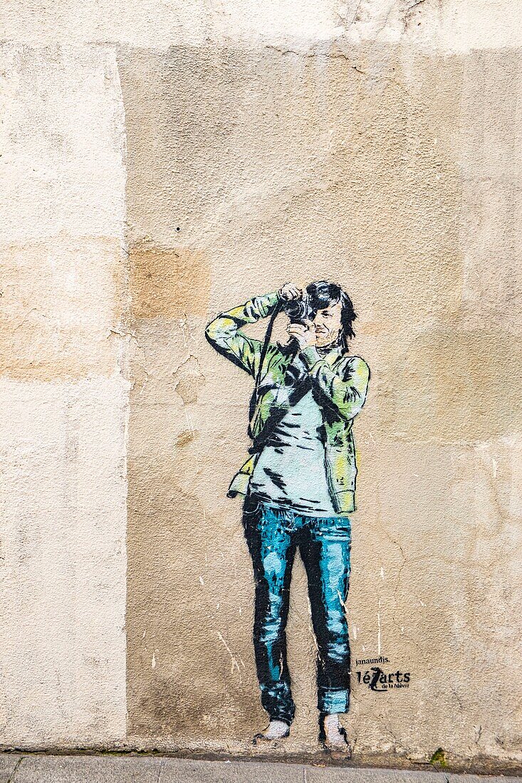 Frankreich, Paris, 13. Arrondissement, Straßenkunst