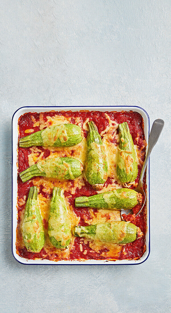 Baked zucchini cannelloni