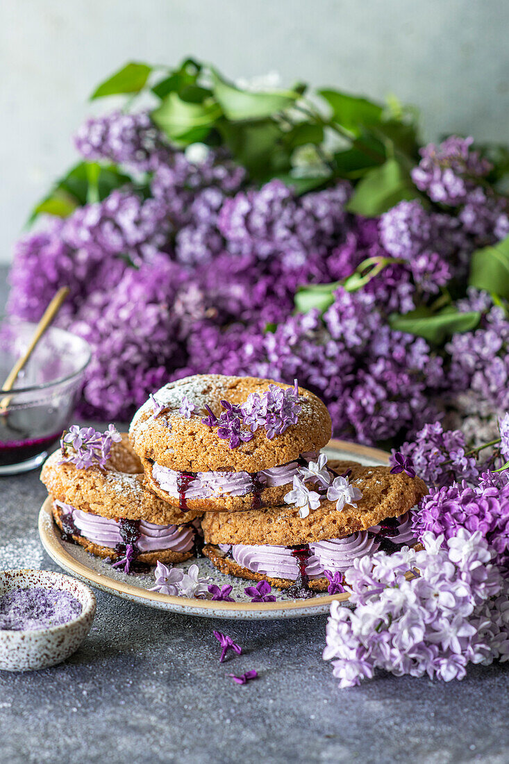 Paris Brest mit Fliedercreme