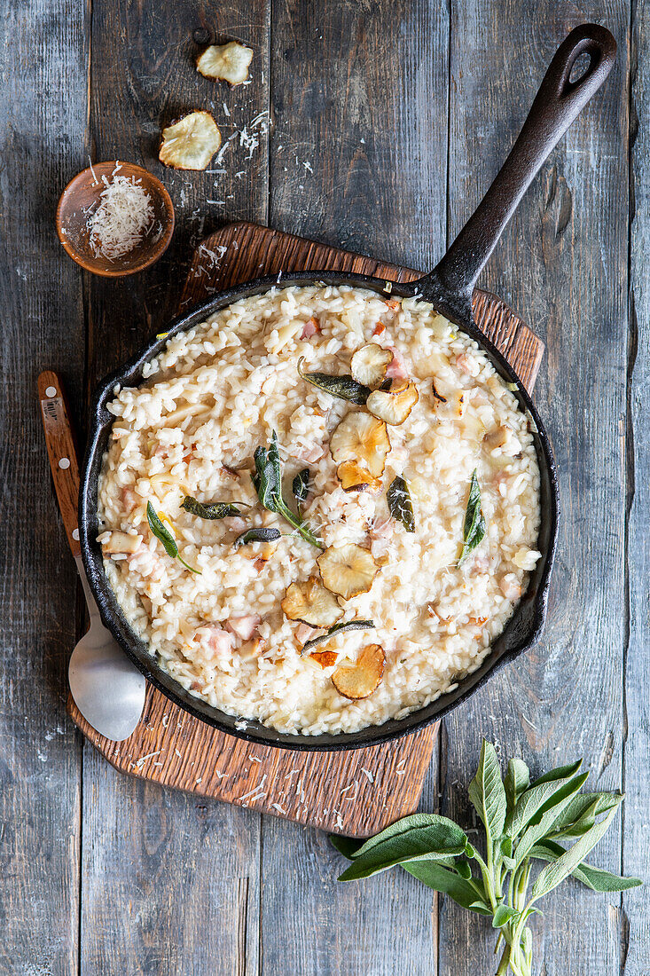 Jerusalem artichoke risotto