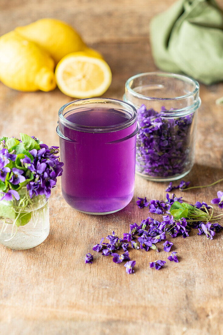 Wild violets syrup